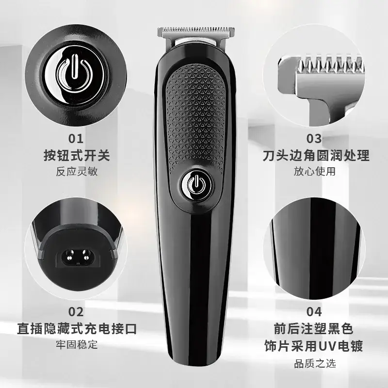 Electric Hair Clipper with 10 Blades & 2 Combs - Image 5