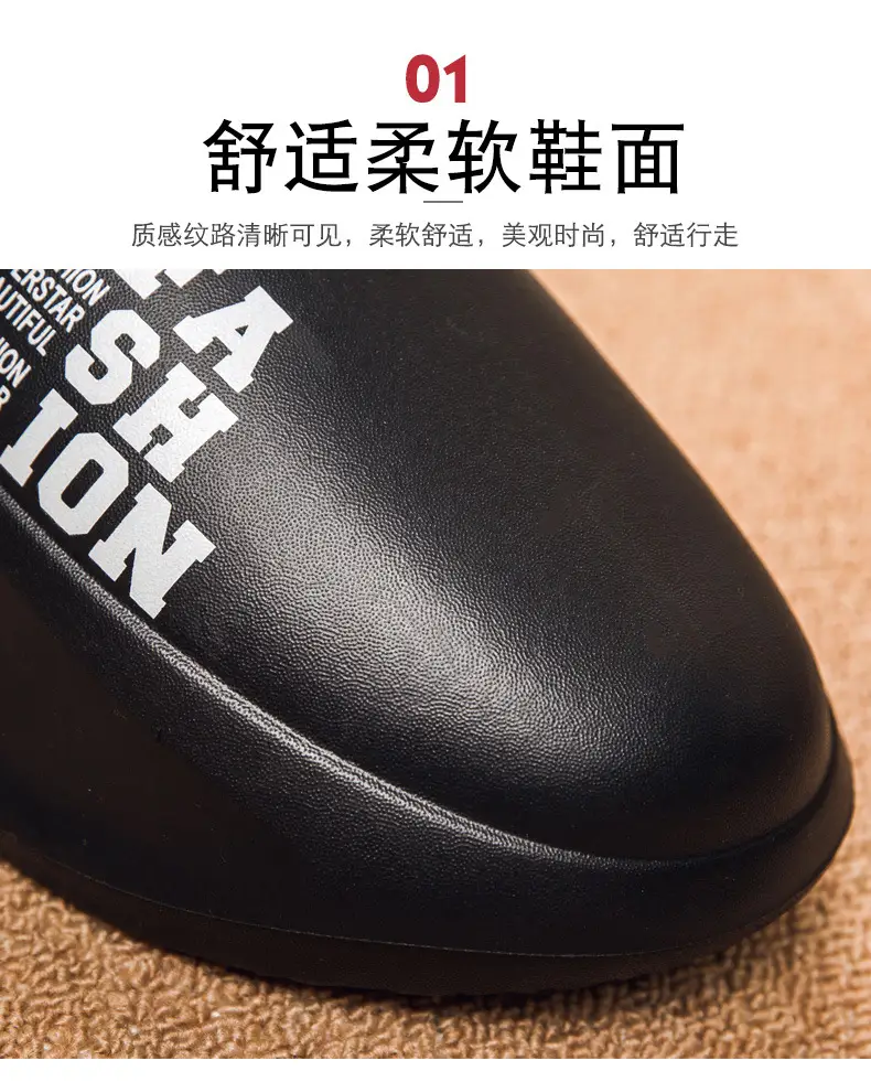 Cross-border new cotton-padded shoes men's cotton-padded slippers with heel winter room fleece-lined comfortable inside home feel warm wool slippers — feature 5
