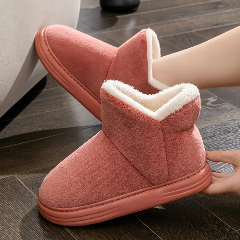 Warm Fleece Lined Non-Slip Slippers for Women Winter - Image 11