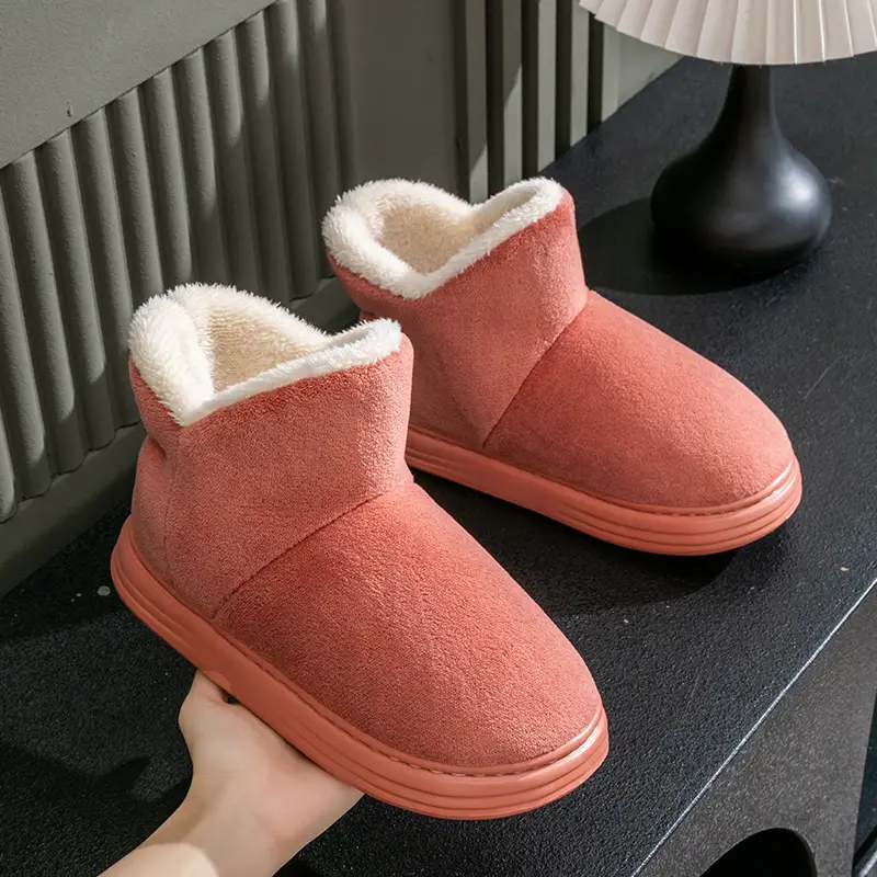 Warm Fleece Lined Non-Slip Slippers for Women Winter - Image 12