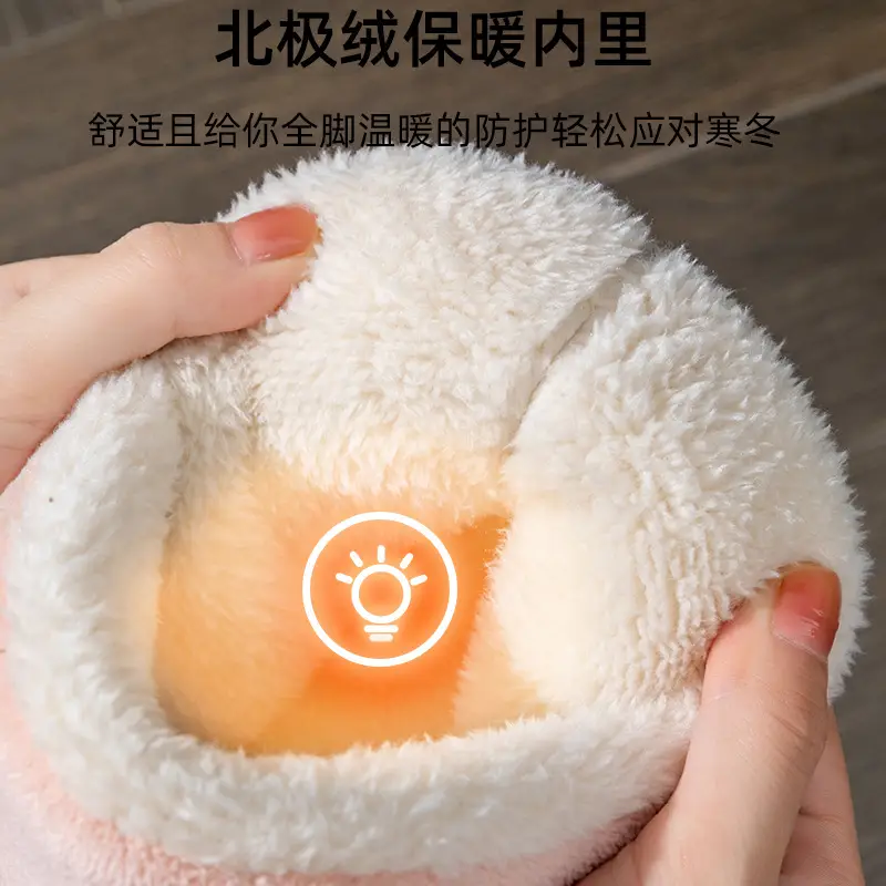 Warm Fleece Lined Non-Slip Slippers for Women Winter - Image 13