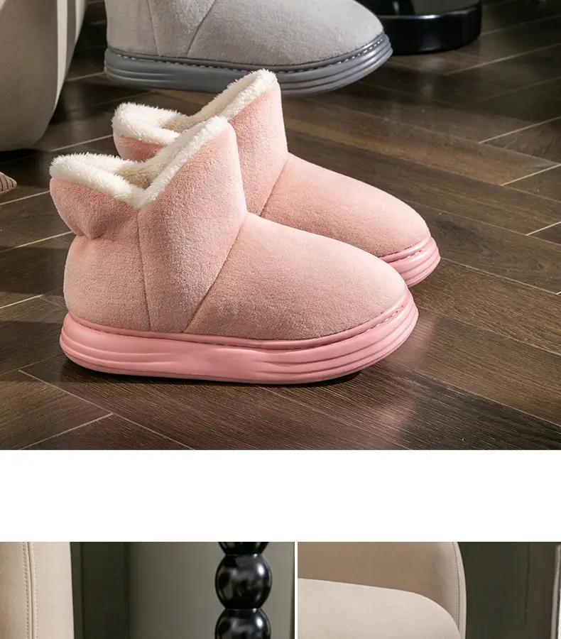 Warm Fleece Lined Non-Slip Slippers for Women Winter — feature 18