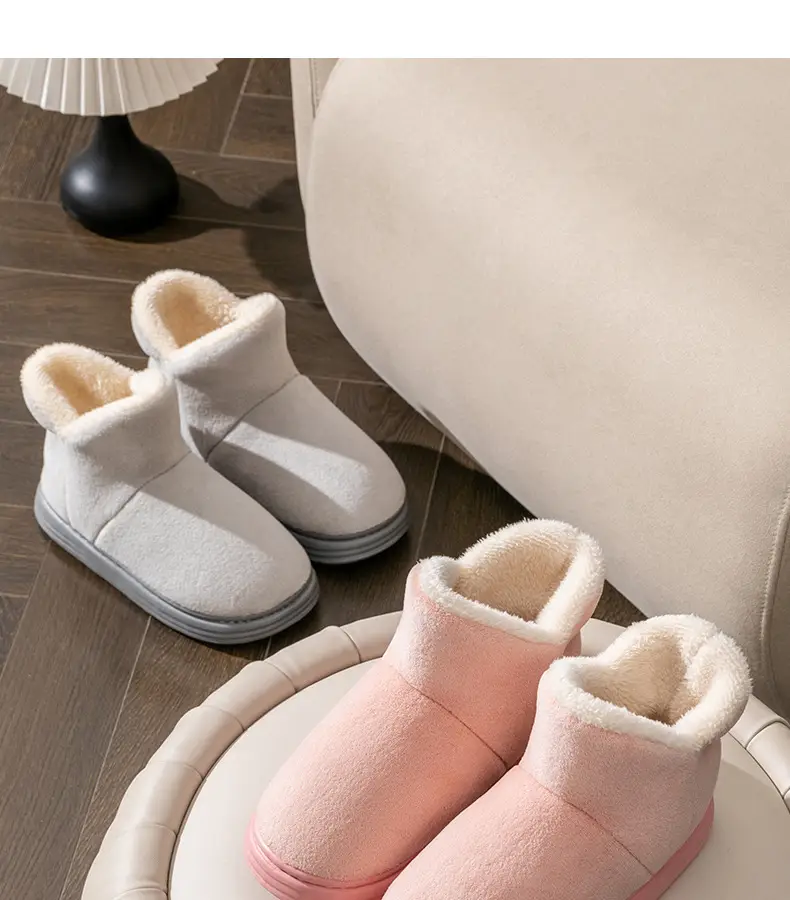 Warm Fleece Lined Non-Slip Slippers for Women Winter — feature 4