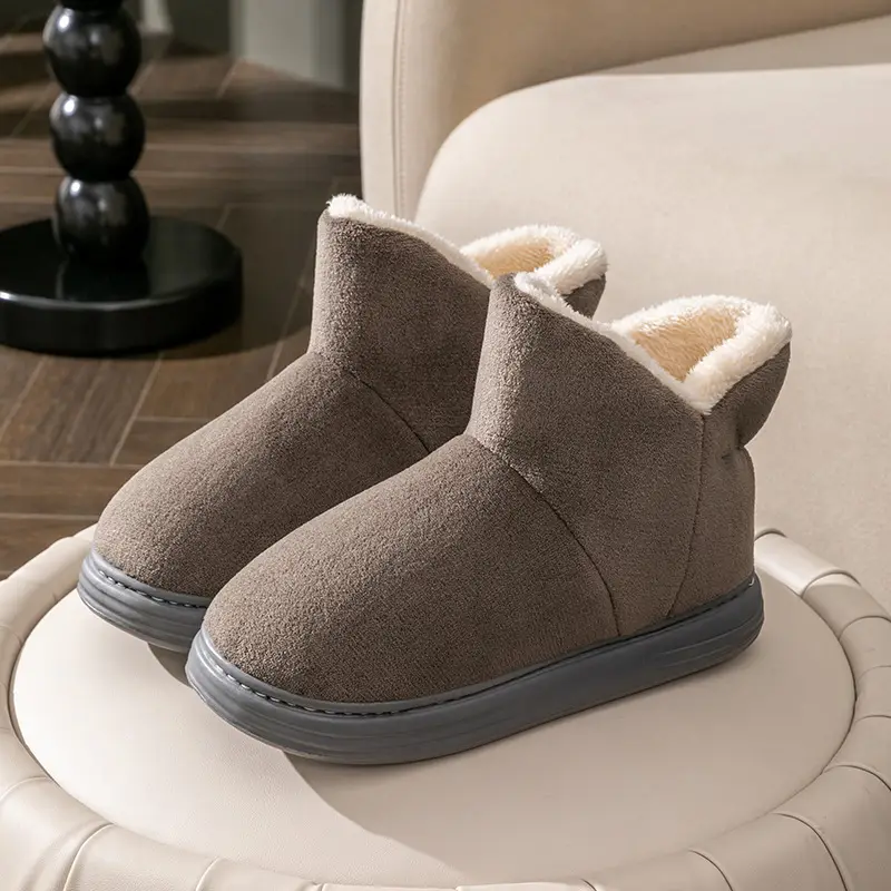 Warm Fleece Lined Non-Slip Slippers for Women Winter - Image 5