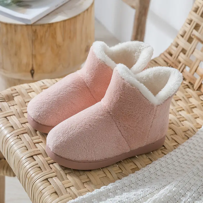 Warm Fleece Lined Non-Slip Slippers for Women Winter - Image 6