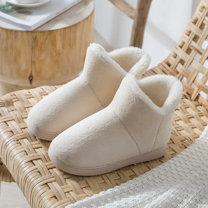 Warm Fleece Lined Non-Slip Slippers for Women Winter - Image 7