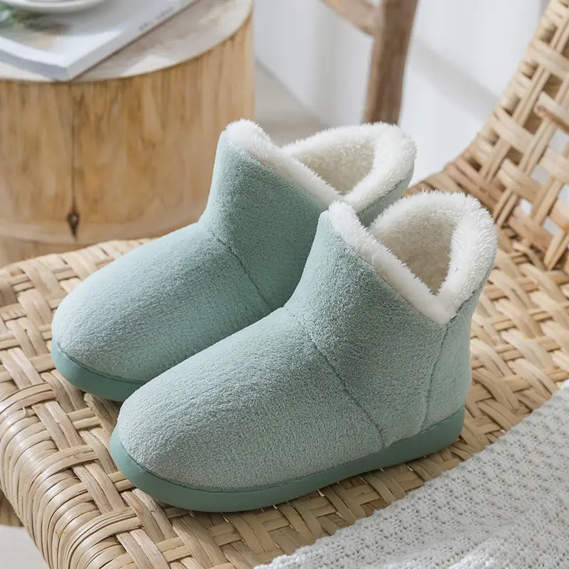 Warm Fleece Lined Non-Slip Slippers for Women Winter - Image 8