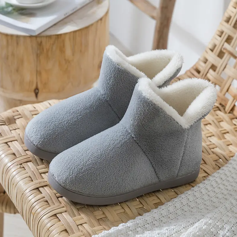 Warm Fleece Lined Non-Slip Slippers for Women Winter - Image 9
