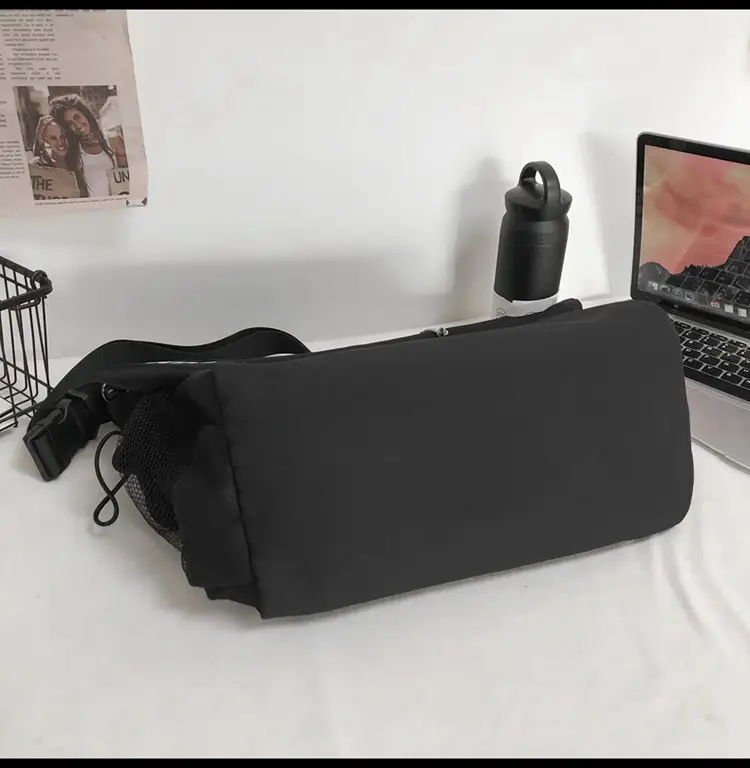 Men's Japanese Style Shoulder Messenger Bag Black Large Capacity — feature 26