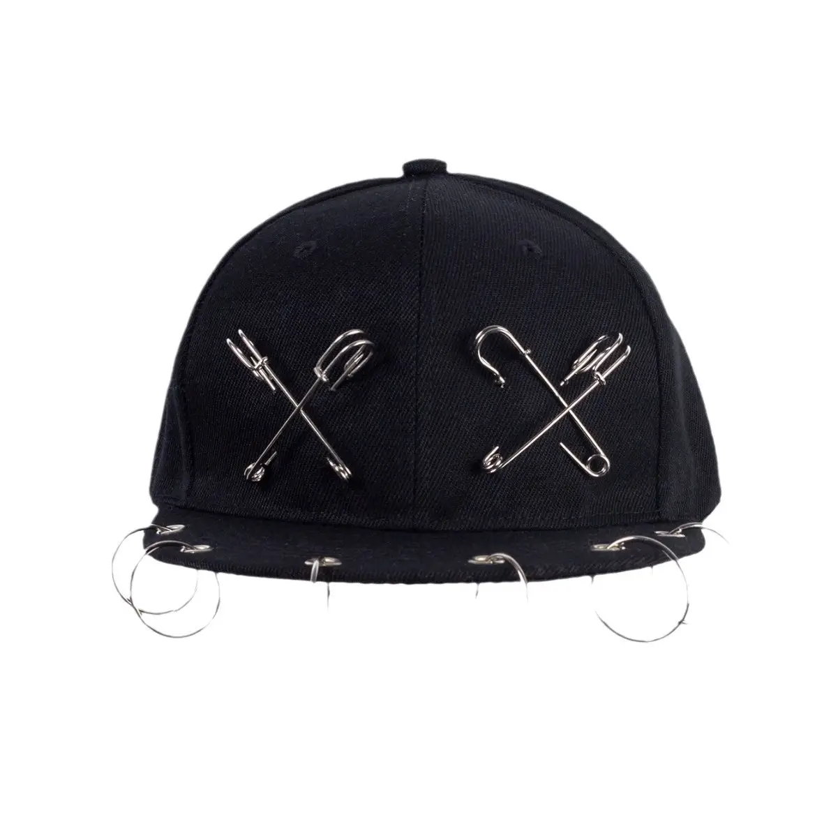 Black Baseball Cap with Long Strap for Men Women - Image 7