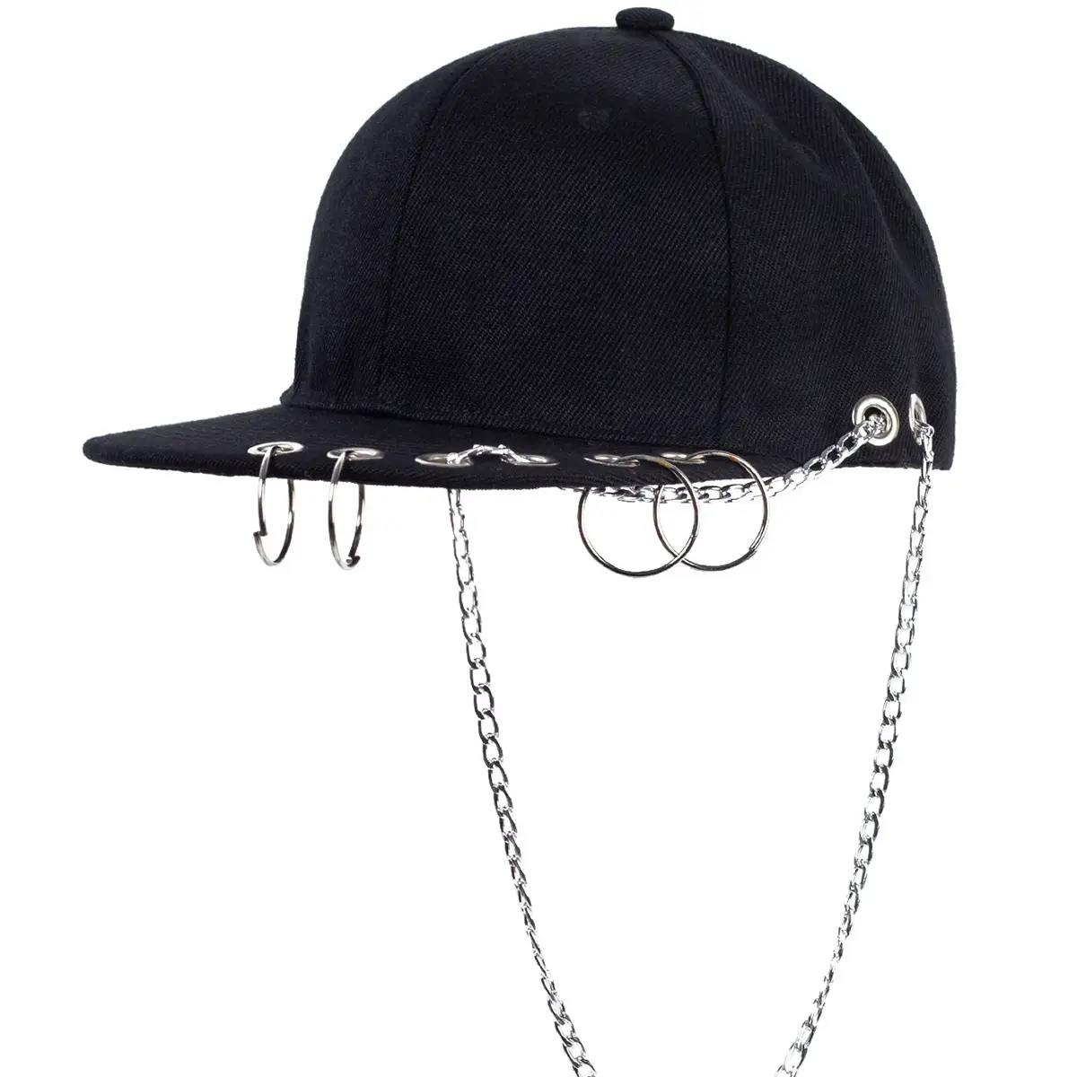 Black Baseball Cap with Long Strap for Men Women — feature 12