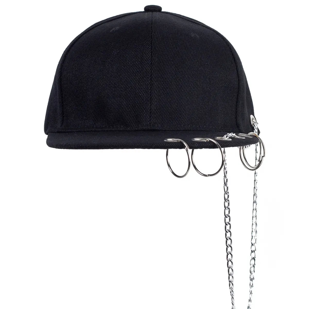 Black Baseball Cap with Long Strap for Men Women — feature 13