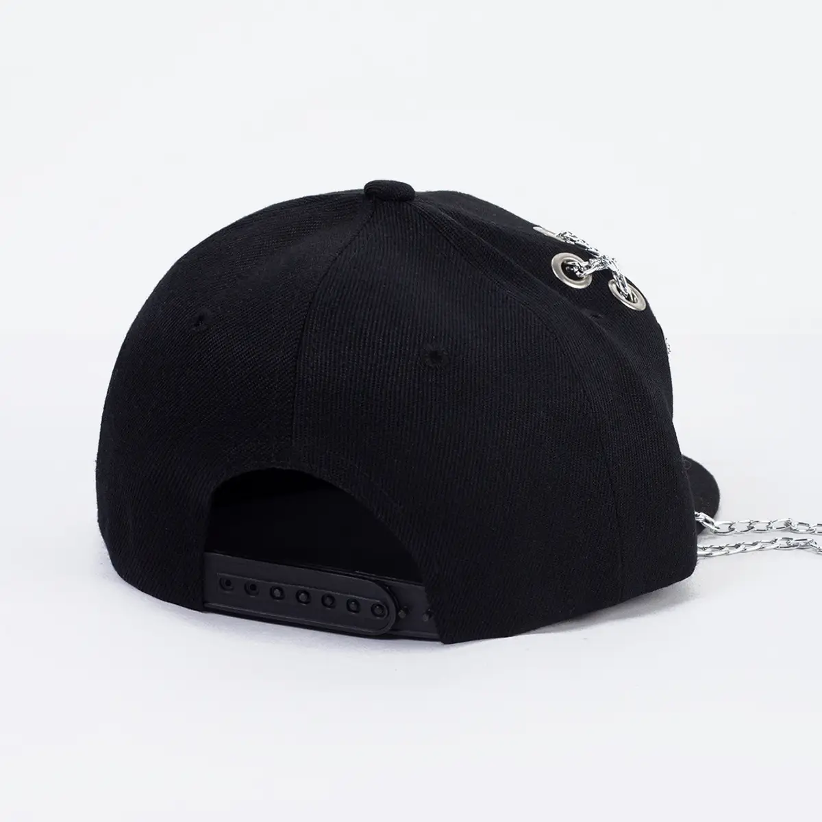 Black Baseball Cap with Long Strap for Men Women — feature 7