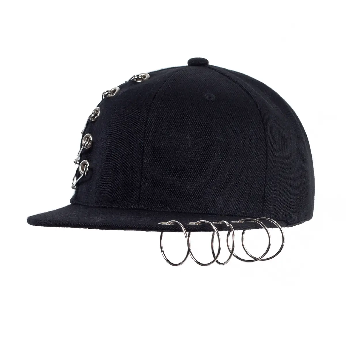Black Baseball Cap with Long Strap for Men Women — feature 9