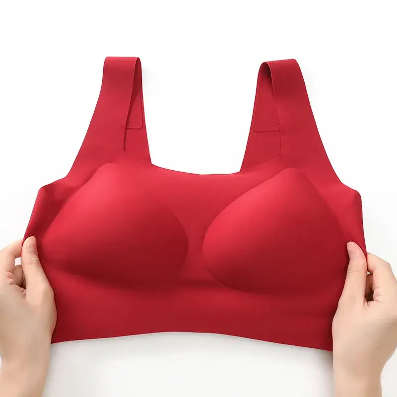 Red Seamless Women's Bra for Wedding & Daily Wear