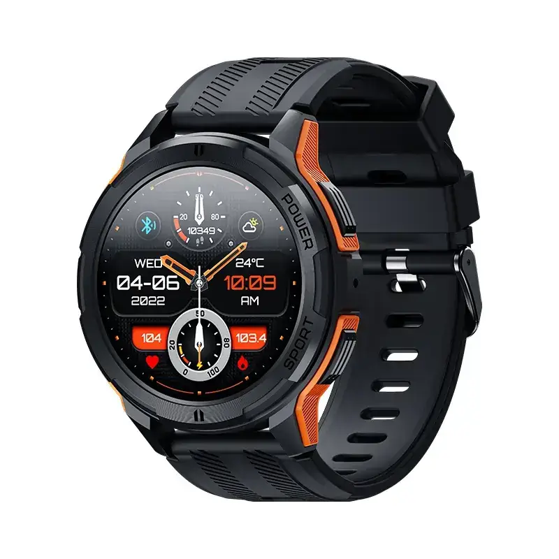 Black Bluetooth Smart Watch with Blood Oxygen & 3-Pointed Design - Image 3