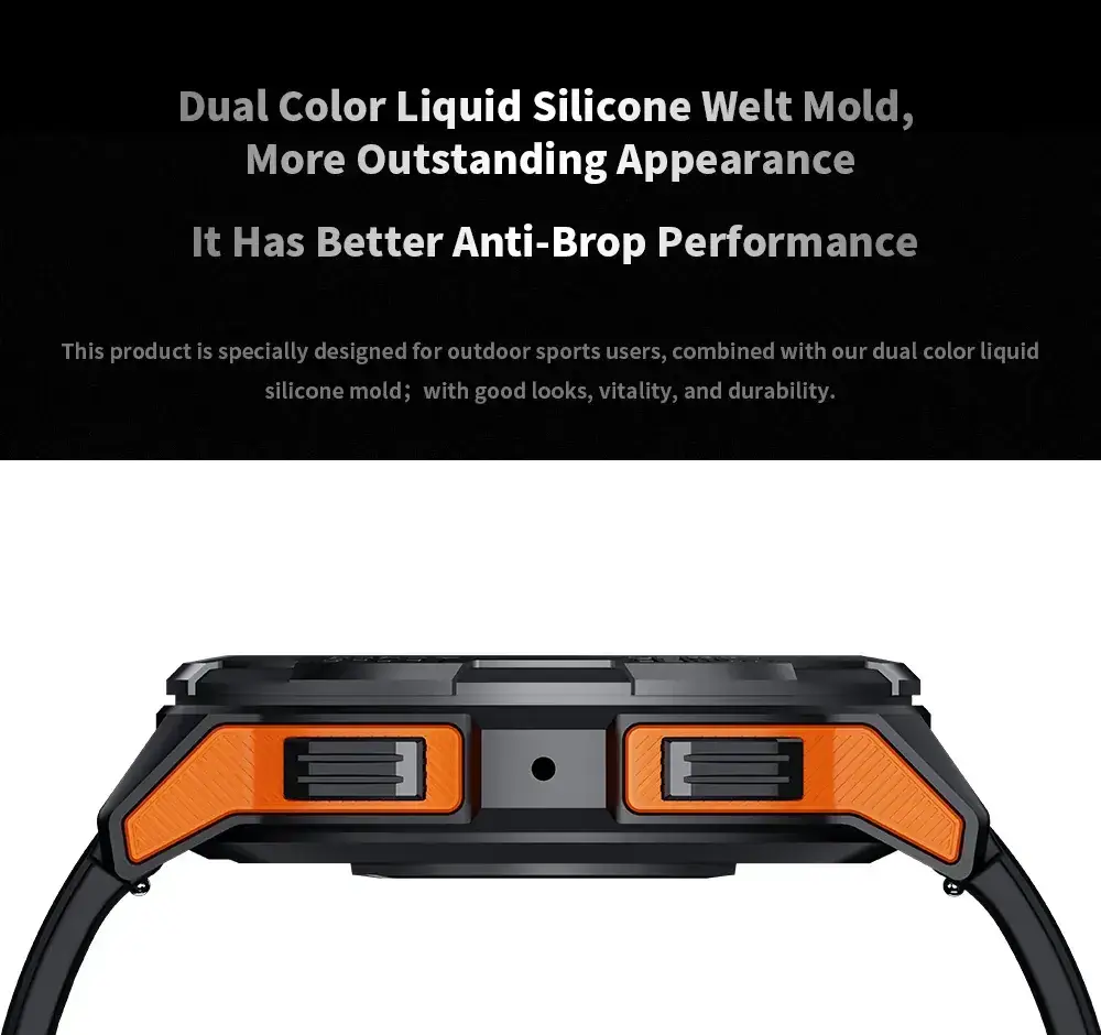 Black Bluetooth Smart Watch with Blood Oxygen & 3-Pointed Design — feature 7
