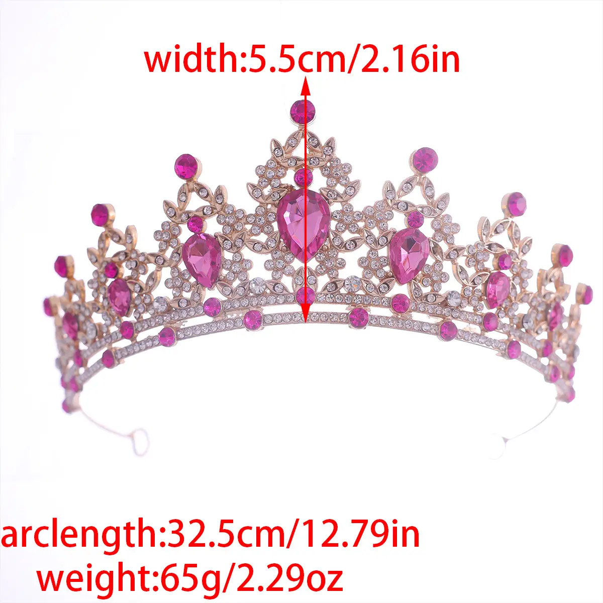 Princess Crown with Crystal Diamonds for Girls
