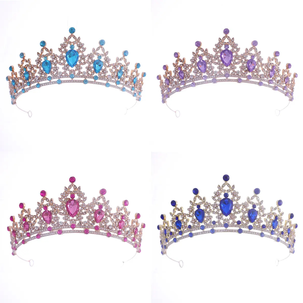Princess Crown with Crystal Diamonds for Girls