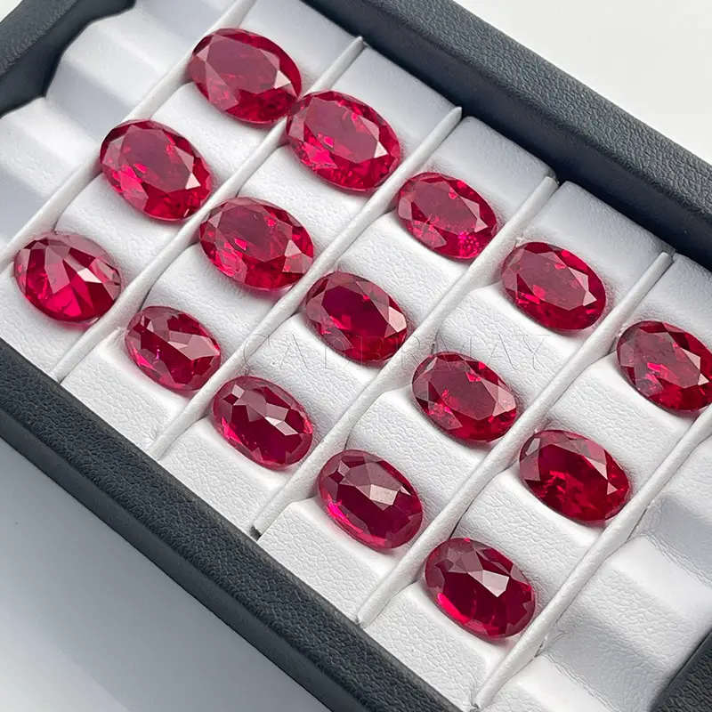 Egg Shape Ruby with Cotton Blint Natural Cut - Image 3