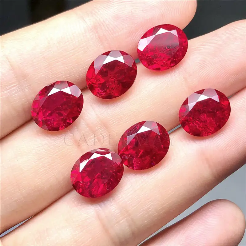 Egg Shape Ruby with Cotton Blint Natural Cut — feature 5