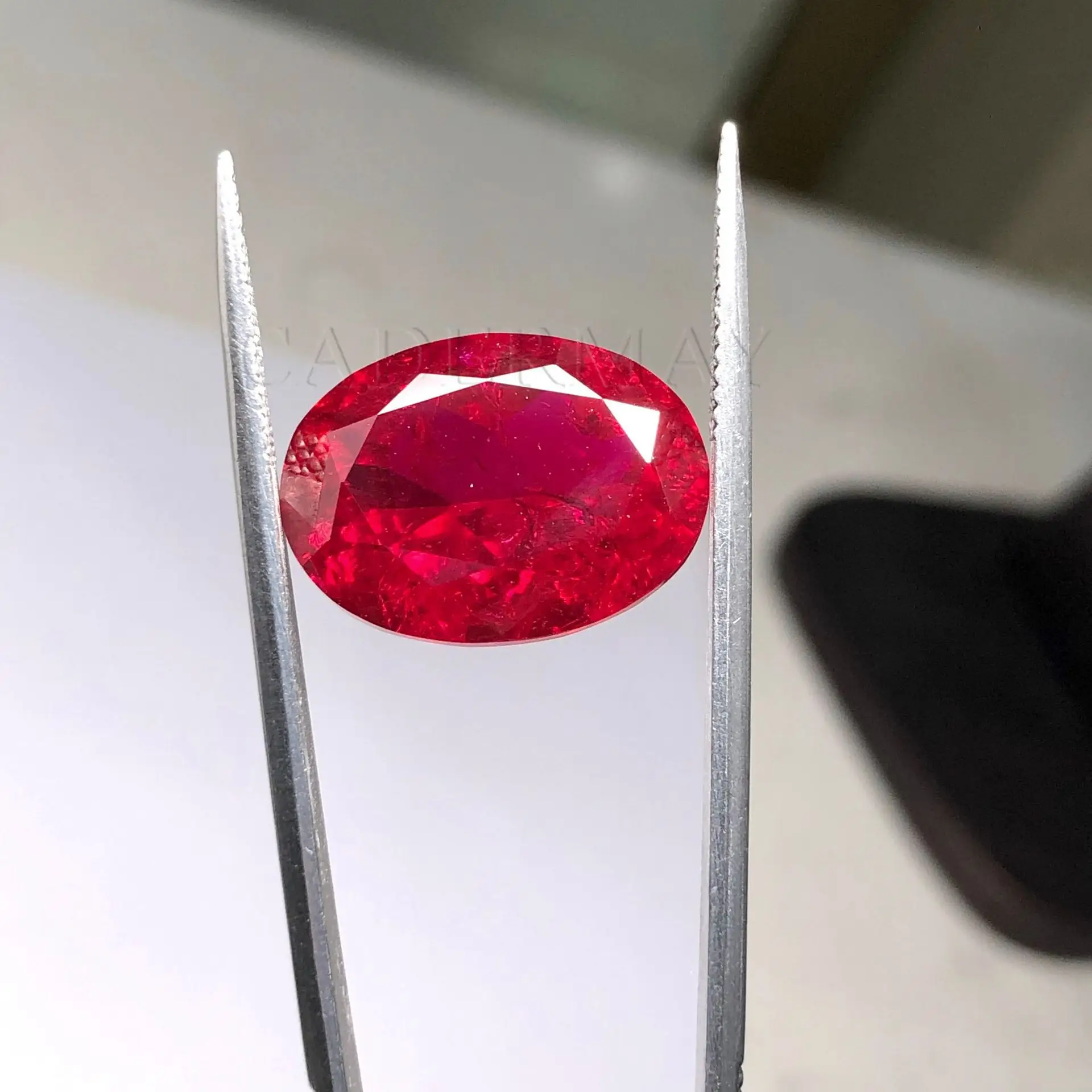 Egg Shape Ruby with Cotton Blint Natural Cut — feature 6