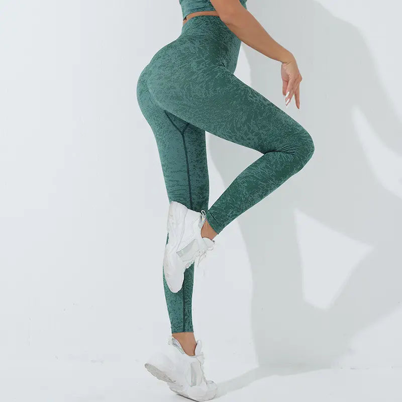 Peach Seamless Yoga Pants Slimming Fit - Image 8
