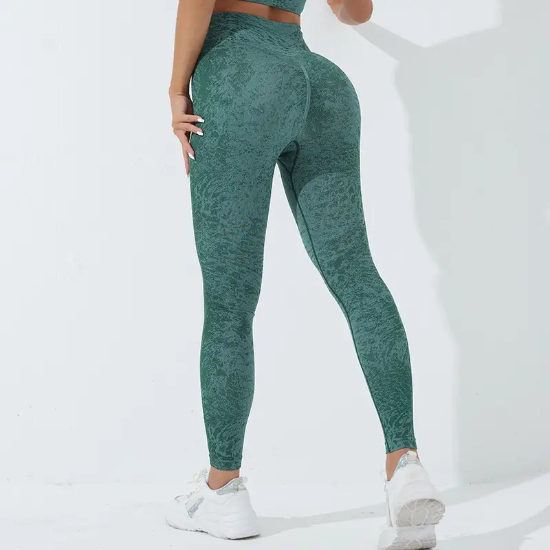 Peach Seamless Yoga Pants Slimming Fit - Image 2