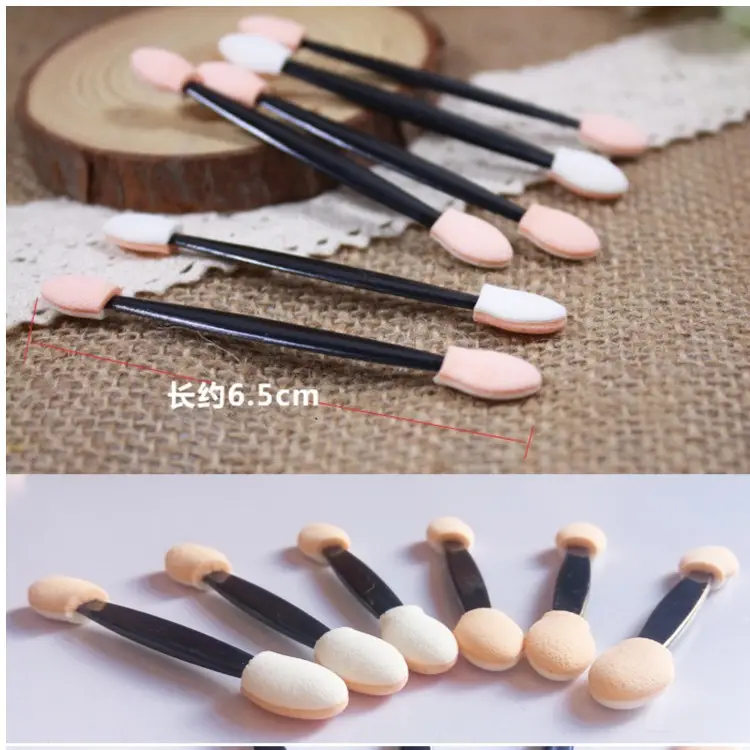 10pcs Makeup Brush Eye Shadow Stick 6.5cm Double Headed