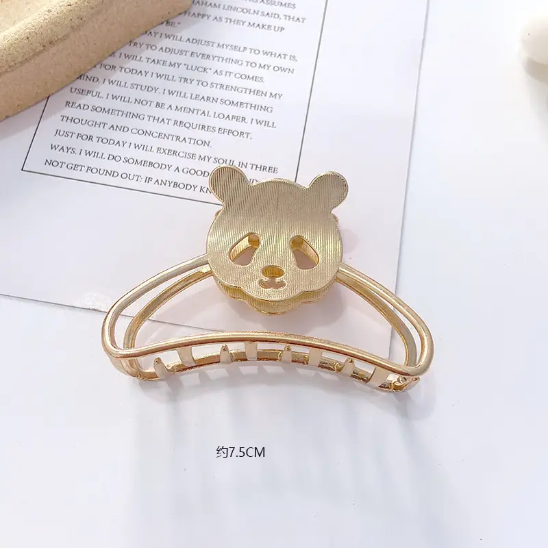 Gold Metal Hair Shark Clip Large High-end Hairpin - Image 10