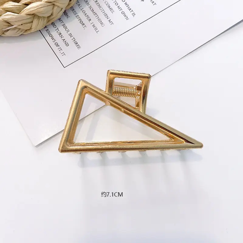 Gold Metal Hair Shark Clip Large High-end Hairpin - Image 13