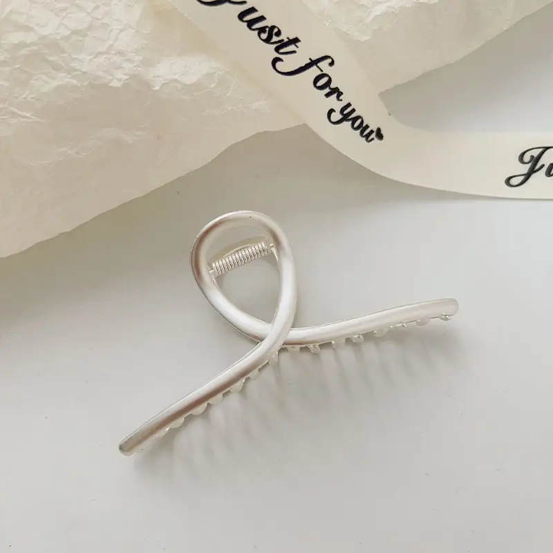 Gold Metal Hair Shark Clip Large High-end Hairpin - Image 17