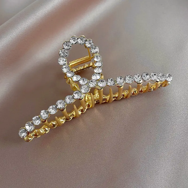 Gold Metal Hair Shark Clip Large High-end Hairpin - Image 22