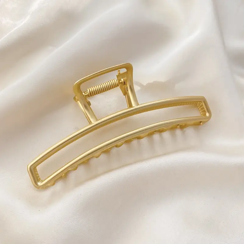 Gold Metal Hair Shark Clip Large High-end Hairpin - Image 25