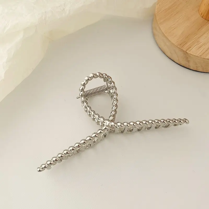 Gold Metal Hair Shark Clip Large High-end Hairpin - Image 27