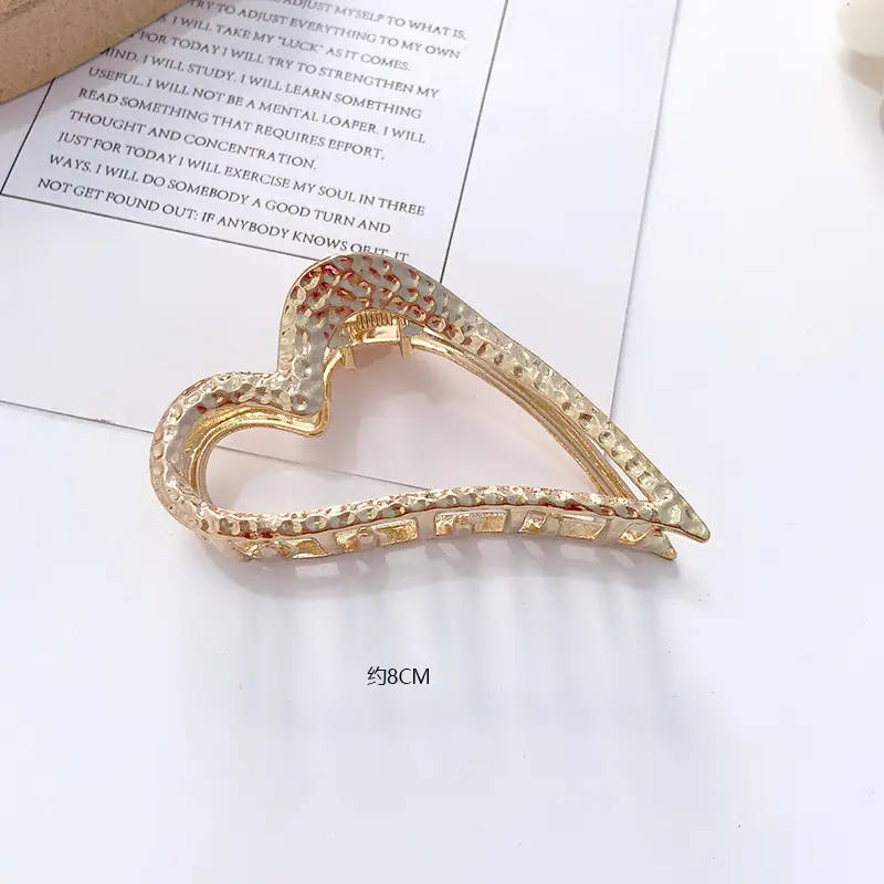 Gold Metal Hair Shark Clip Large High-end Hairpin - Image 5