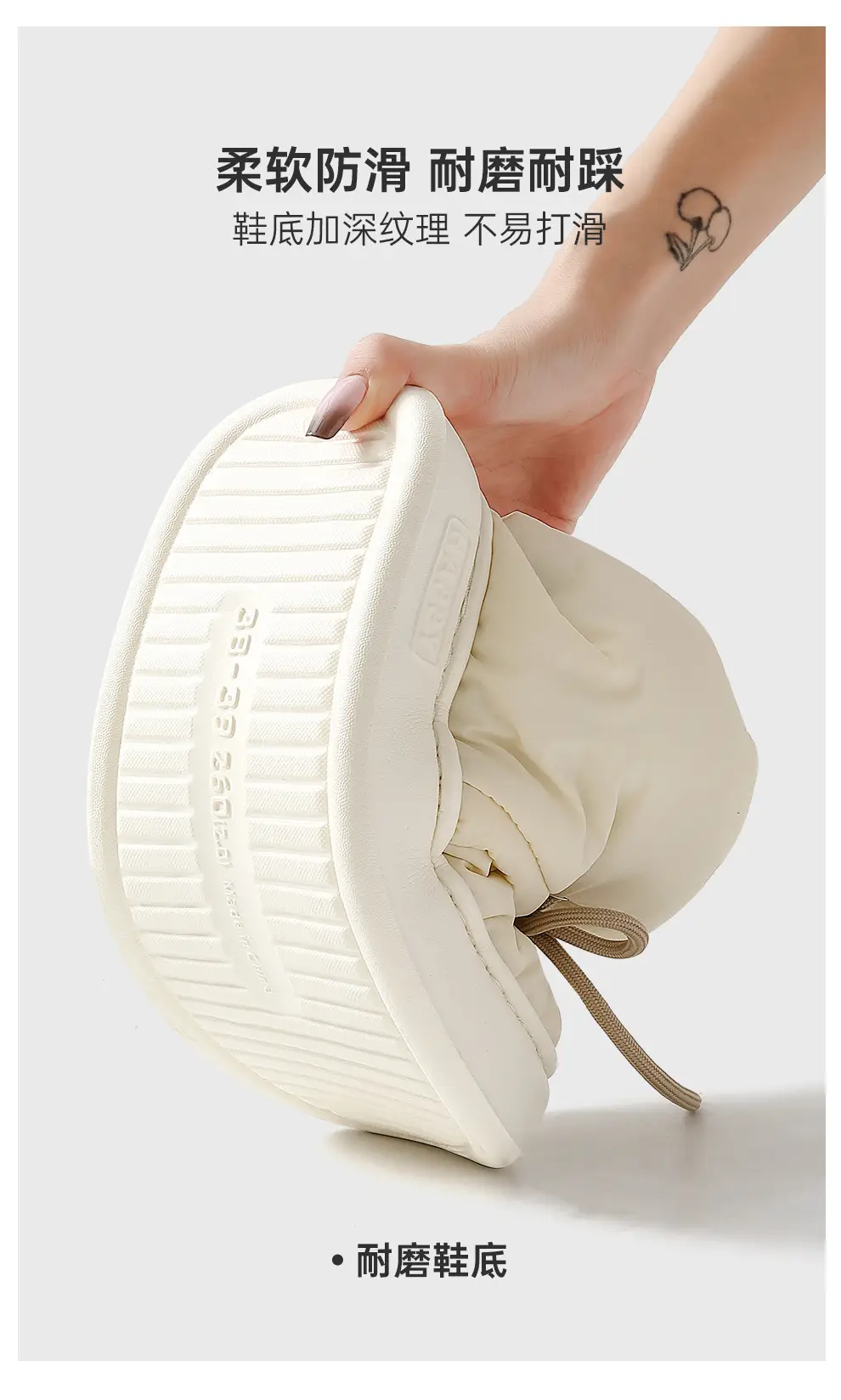 High-top cotton-padded shoes for women winter couple indoor home home non-slip thick bottom warm drooping cotton-padded slippers for men — feature 17
