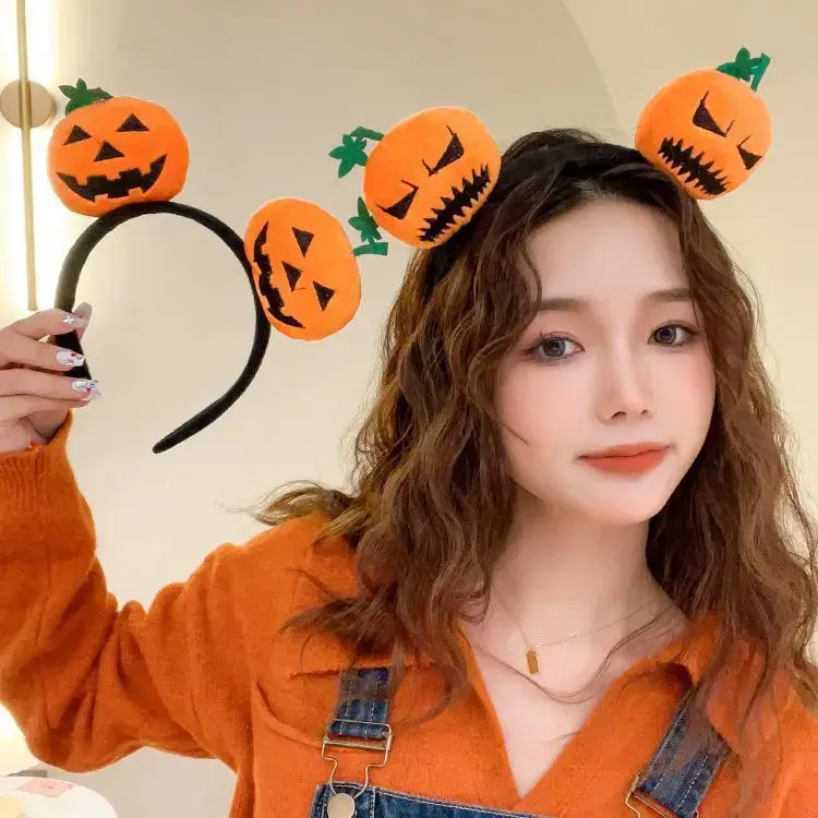Cute Pumpkin Headband for Girls Halloween Dress Up - Image 6