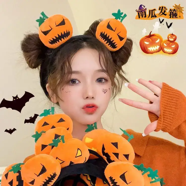 Cute Pumpkin Headband for Girls Halloween Dress Up - Image 7