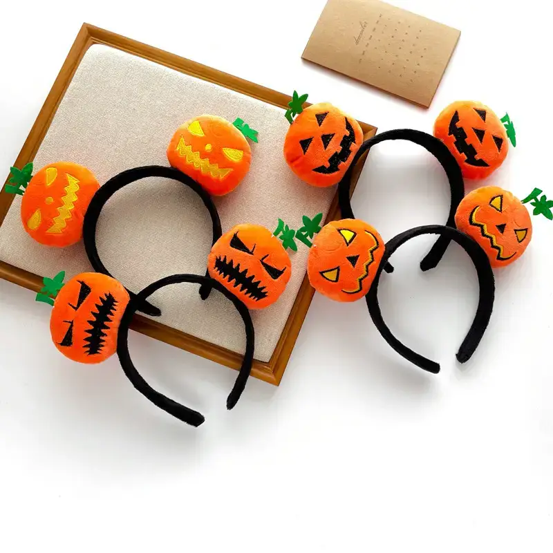 Cute Pumpkin Headband for Girls Halloween Dress Up — feature 5