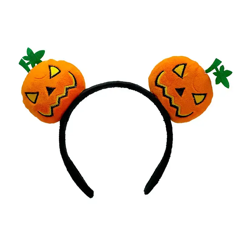 Cute Pumpkin Headband for Girls Halloween Dress Up - Image 4