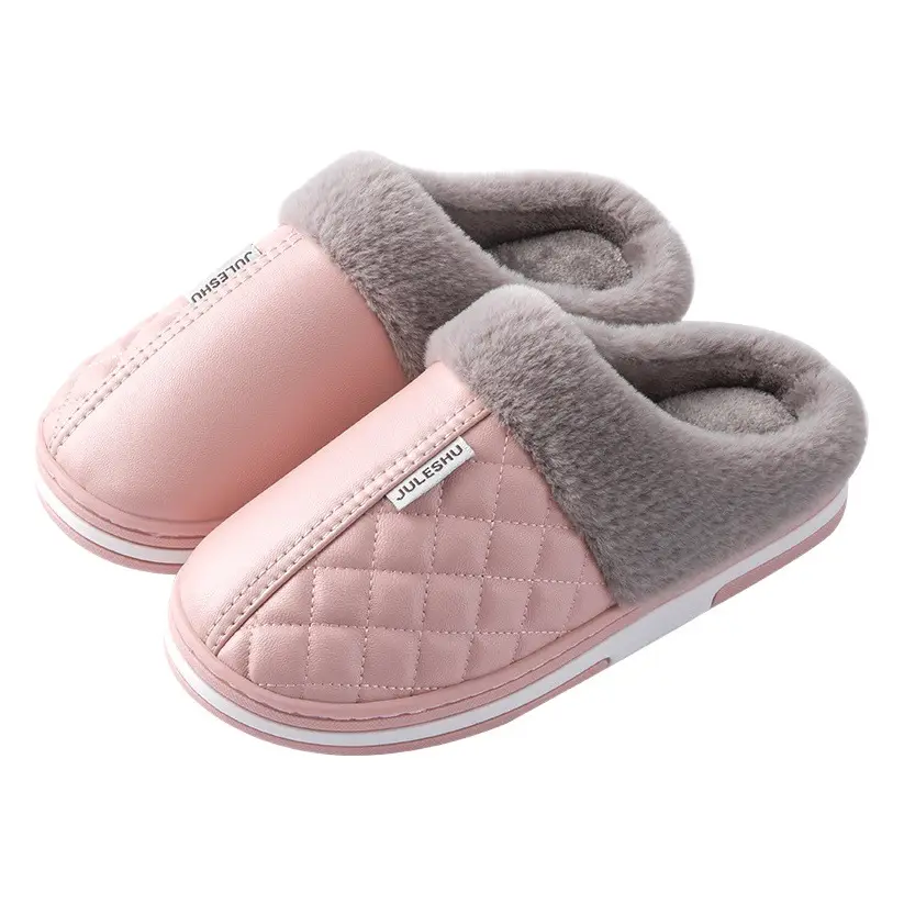 Women Wool Warm Slippers Autumn Winter Waterproof Non-Slip