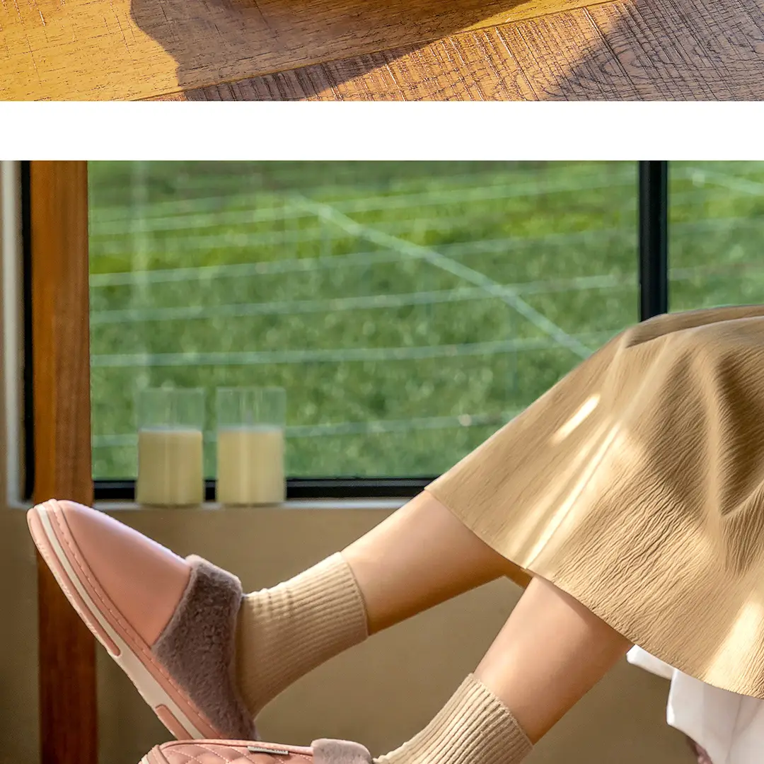 Pu Leather Cotton Slippers for Women 2026 Model Autumn and Winter Waterproof Household Non-Slip Warm Women's Shoes Home Leather Slippers Winter Men's — feature 18