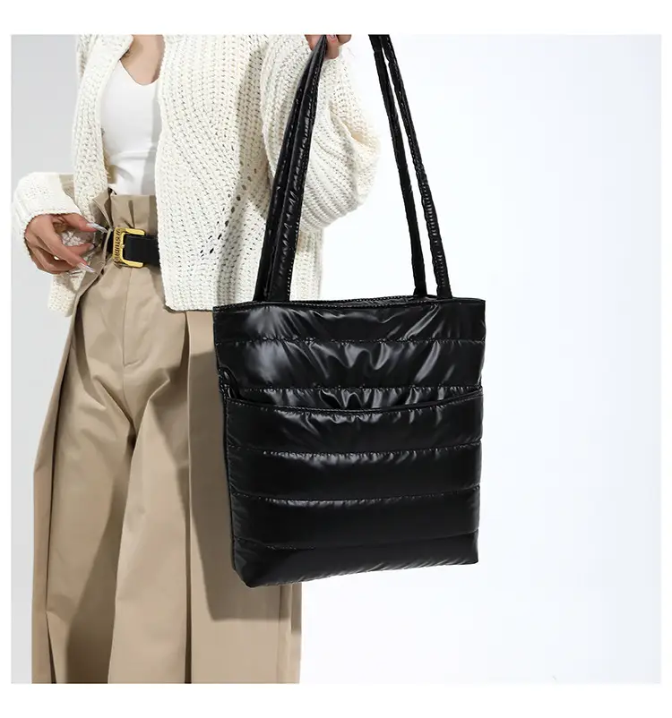 2026 Spring Shoulder Bag Silver Cotton Large Capacity — feature 11