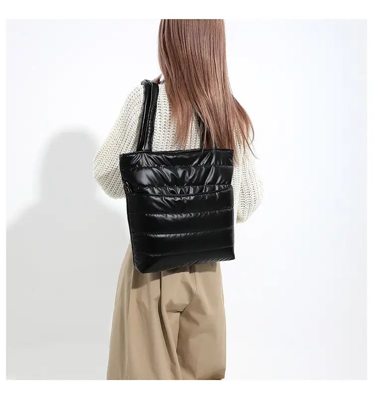 2026 Spring Shoulder Bag Silver Cotton Large Capacity — feature 13