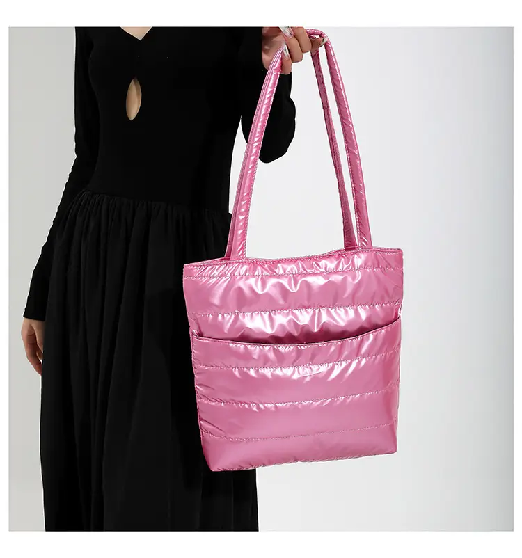 2026 Spring Shoulder Bag Silver Cotton Large Capacity — feature 14