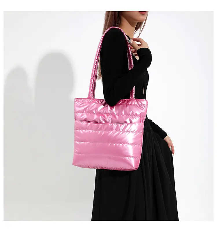 2026 Spring Shoulder Bag Silver Cotton Large Capacity — feature 16