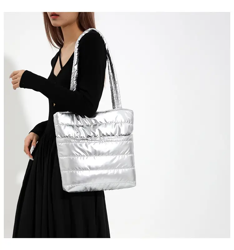 2026 Spring Shoulder Bag Silver Cotton Large Capacity — feature 17