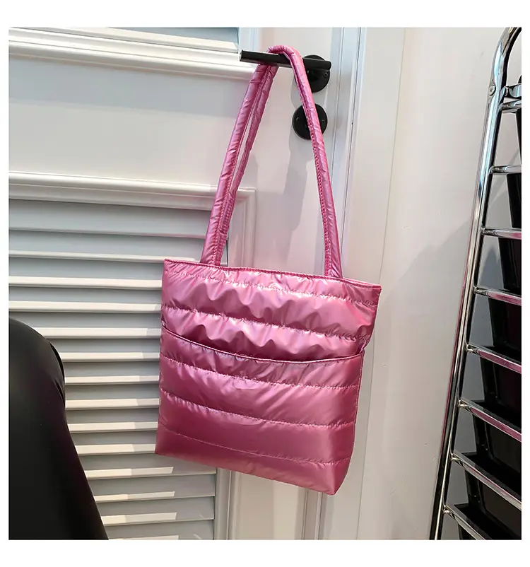2026 Spring Shoulder Bag Silver Cotton Large Capacity — feature 25
