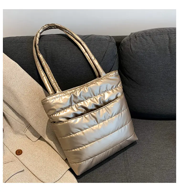 2026 Spring Shoulder Bag Silver Cotton Large Capacity — feature 26